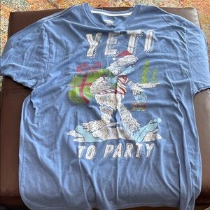 Holiday Time Blue Graphic Tee